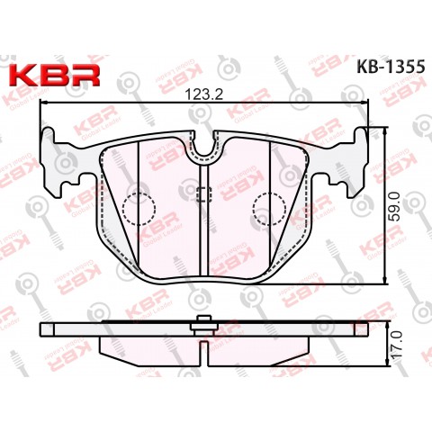 KB1355   -   Brake Pad 