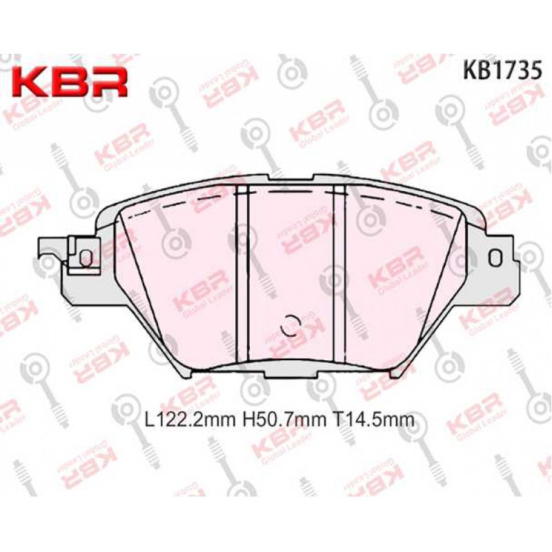 KB1735   -   Brake Pad Rear        