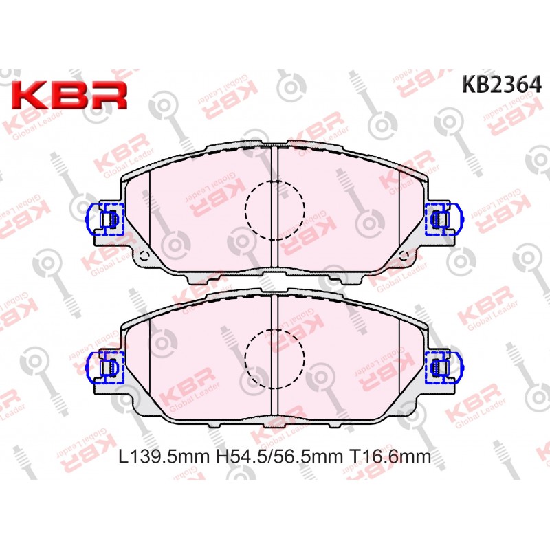 KB2364   –   Brake Pad Front                