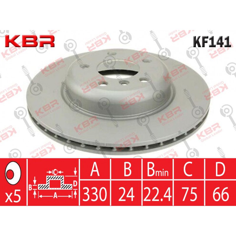 KF141   -   BRAKE DISC  FRONT  