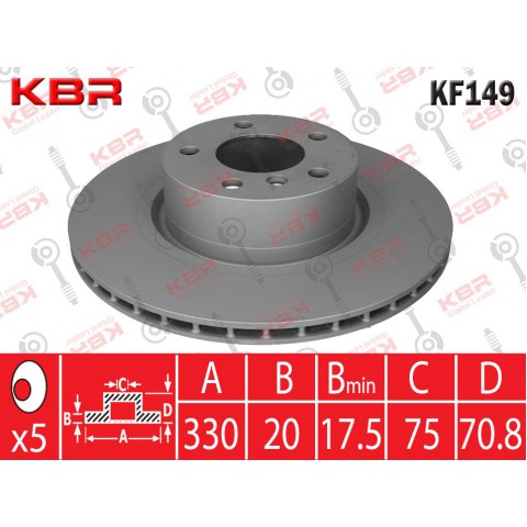 KF149   -   BRAKE DISC REAR     