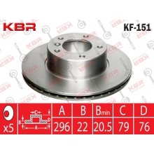 KF151   -   BRAKE DISC  FRONT 