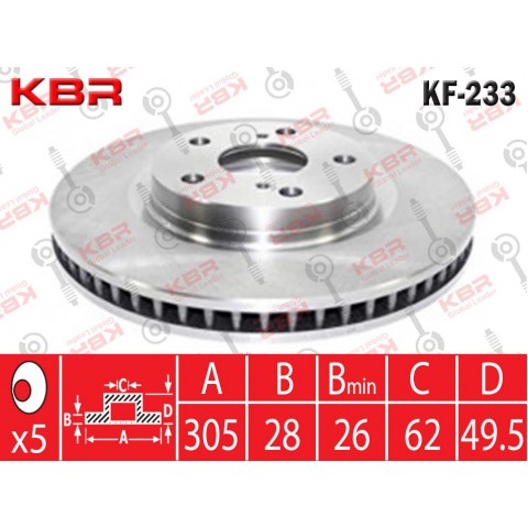 KF233   -   BRAKE DISC  