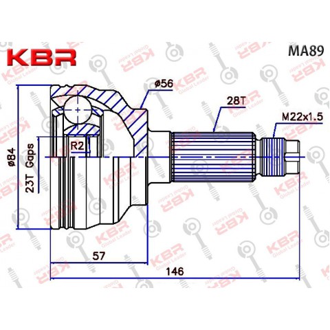 MA89   –   OUTBOARD C V JOINT     