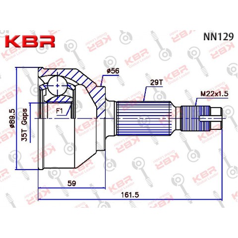 NN129   -   OUTBOARD C V JOINT       