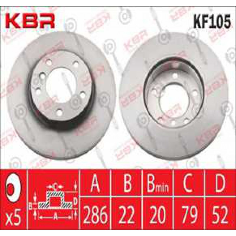 KF105  -  Brake Disc 