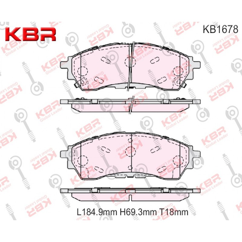 KB1678   -   Brake Pad 