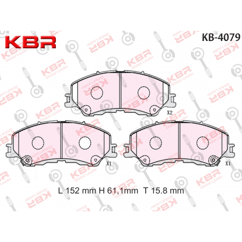 KB4079 – Brake Pad  FRONT