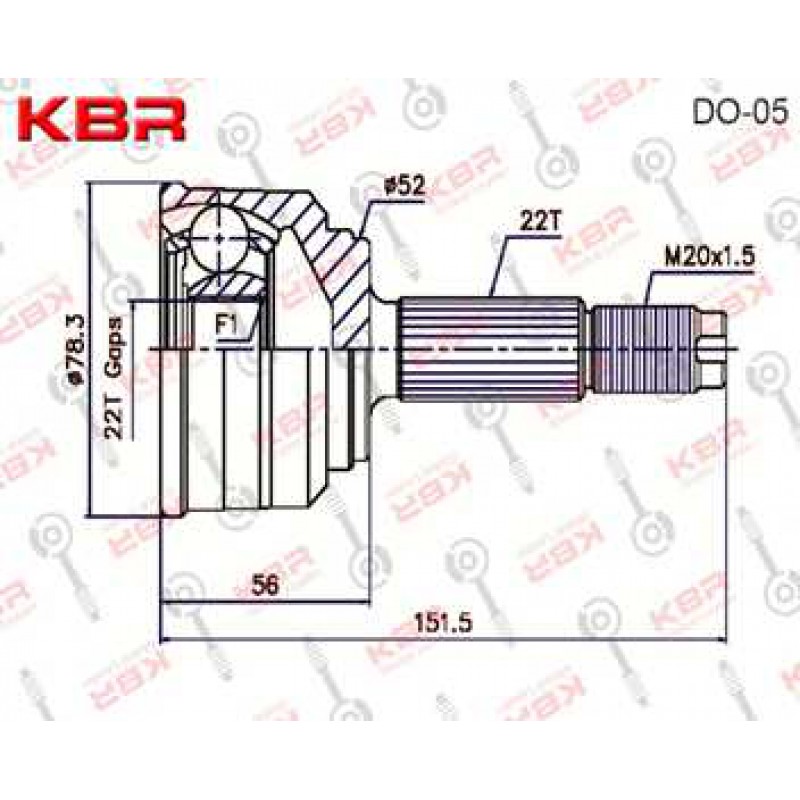 DO05   -   OUTBOARD C V JOINT
