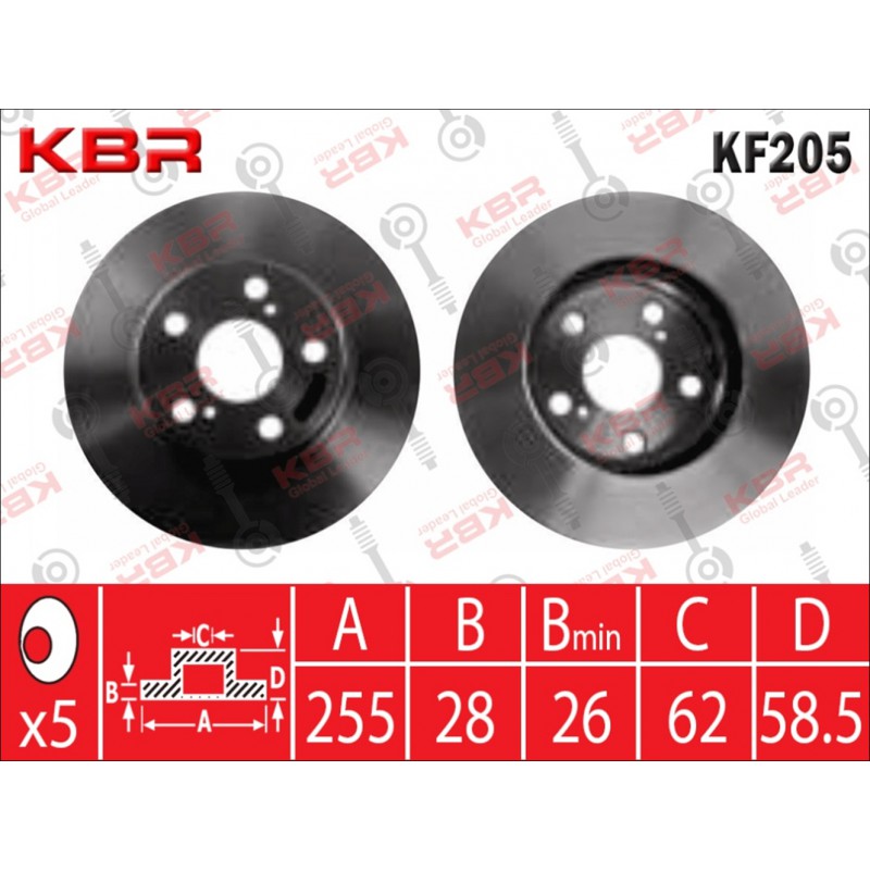 KF205   -   BRAKE DISC