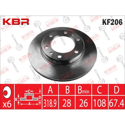 KF206   -   BRAKE DISC