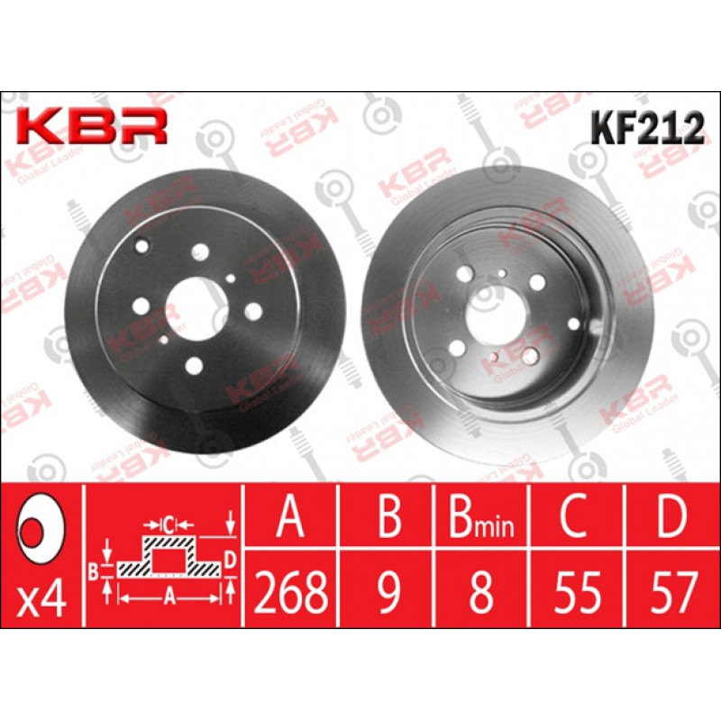 KF212   -   BRAKE DISC REAR 