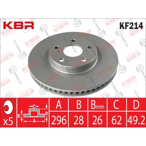KF214  -  BRAKE DISC