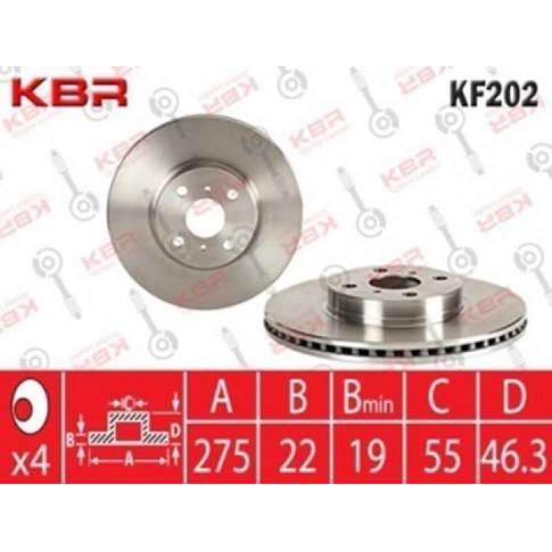 KF202   -   BRAKE DISC FRONT 