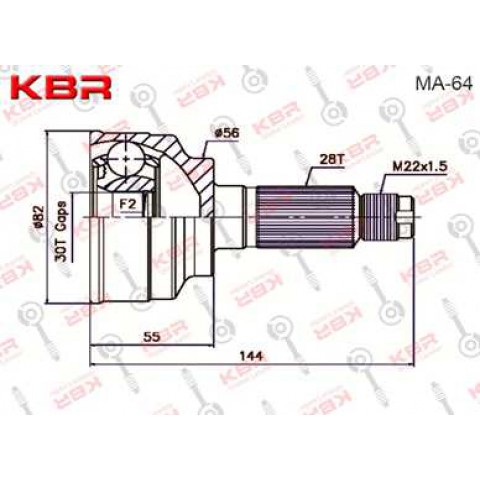 MA64   –   OUTBOARD C V JOINT