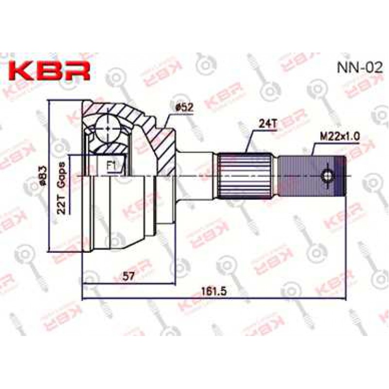 NN02   -   OUTBOARD C V JOINT