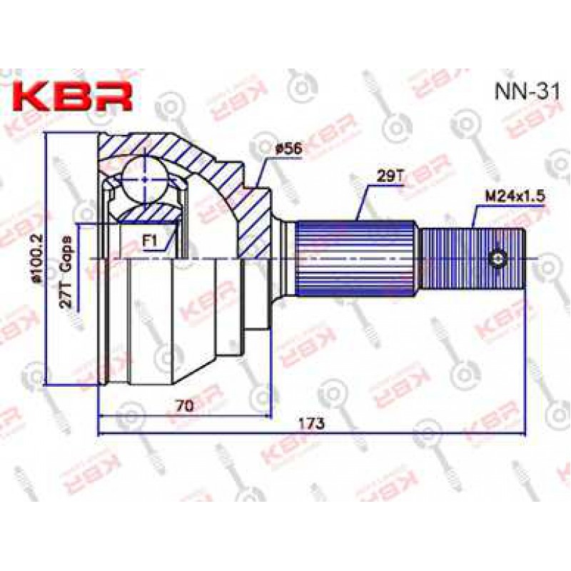 NN31   -   OUTBOARD C V JOINT