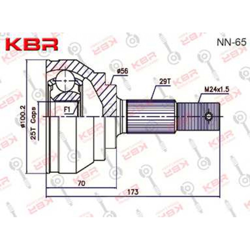 NN65   -   OUTBOARD C V JOINT