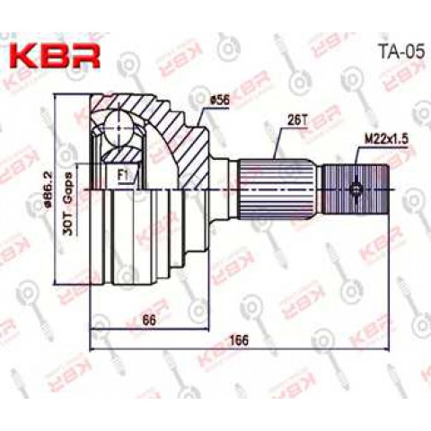 TA05   –   OUTBOARD C V JOINT