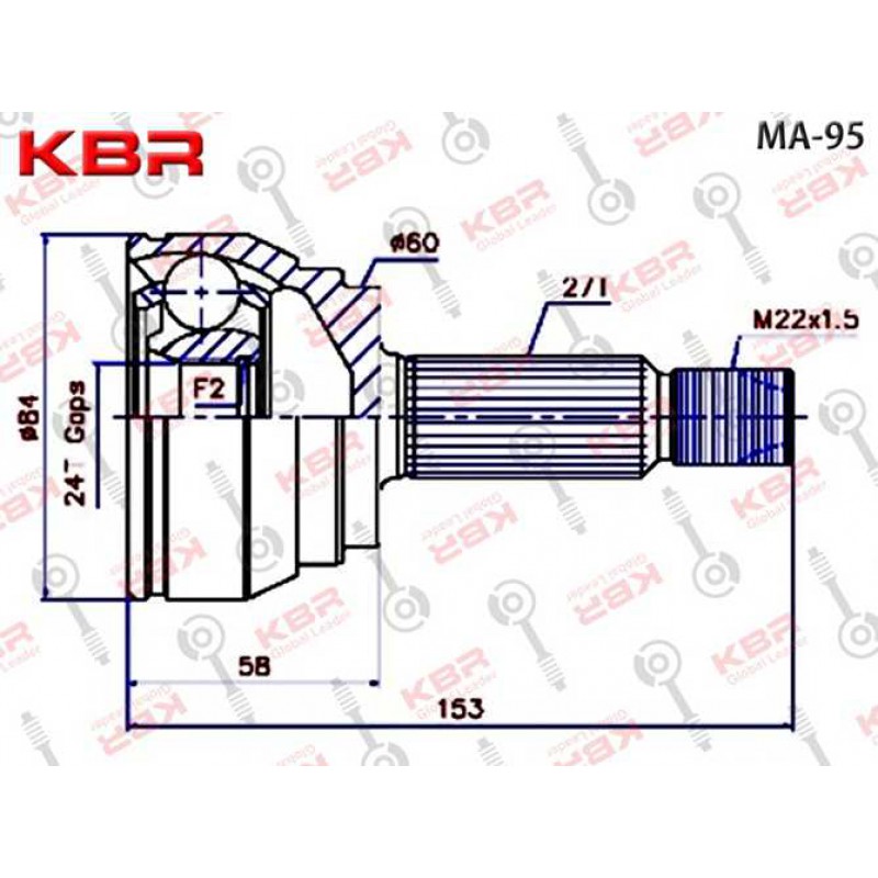 MA95   -   OUTBOARD CV JOINT